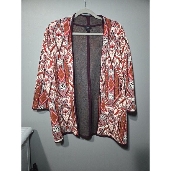F & F Colorful Made In Turkey Cardigan Womens - Picture 1 of 6